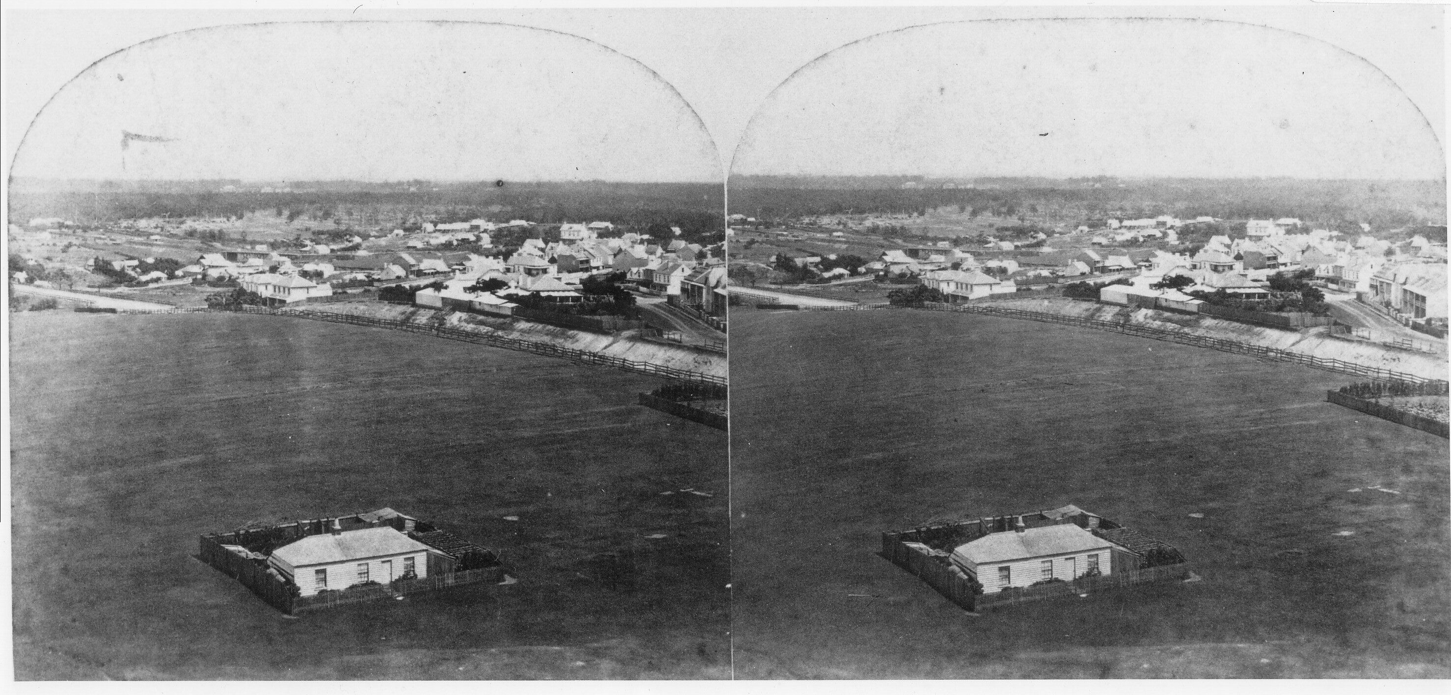 STEREO VIEW FROM CLOCK TOWER TO NORTH-WEST