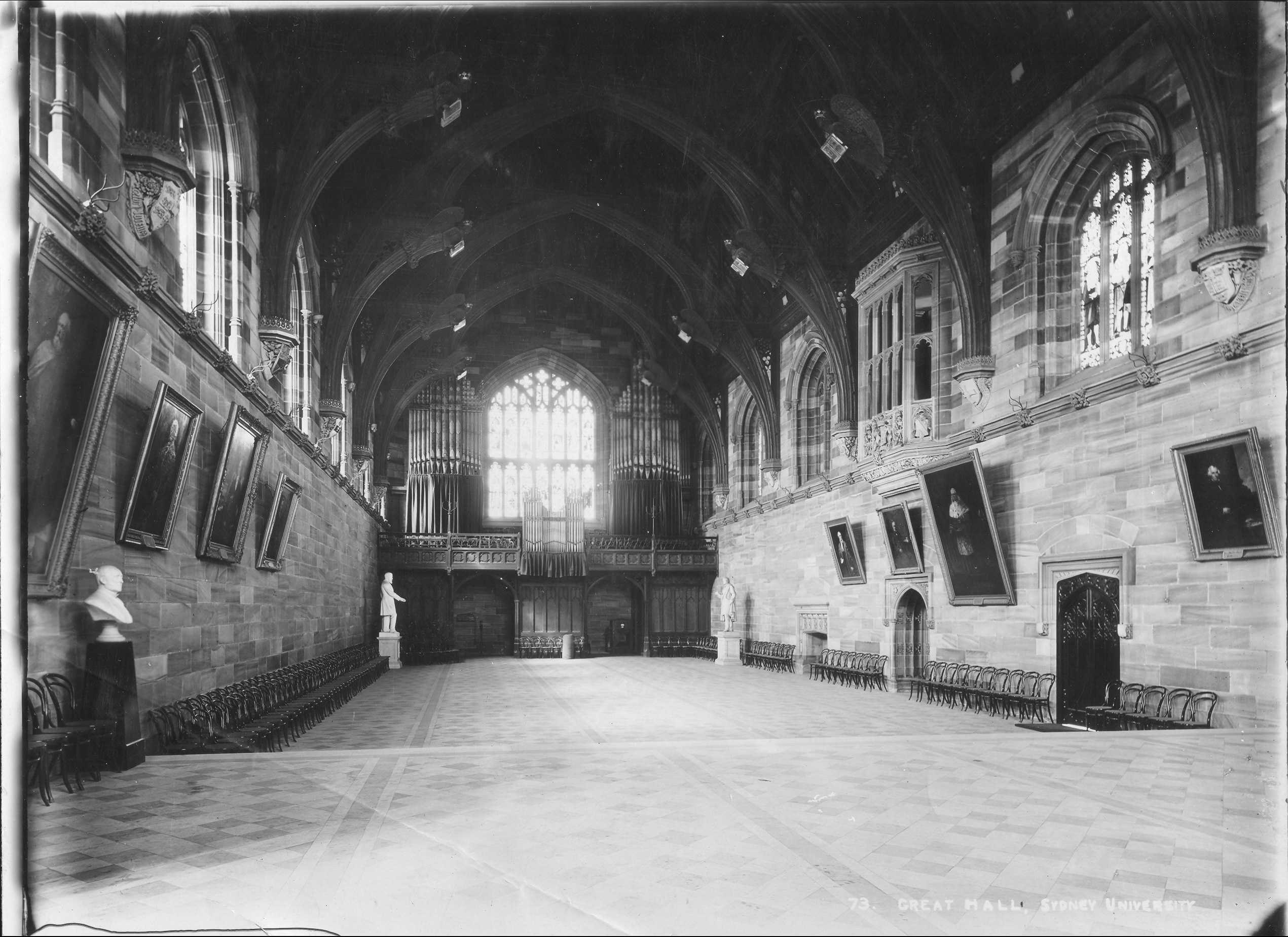 INTERIOR VIEWS OF THE GREAT HALL
