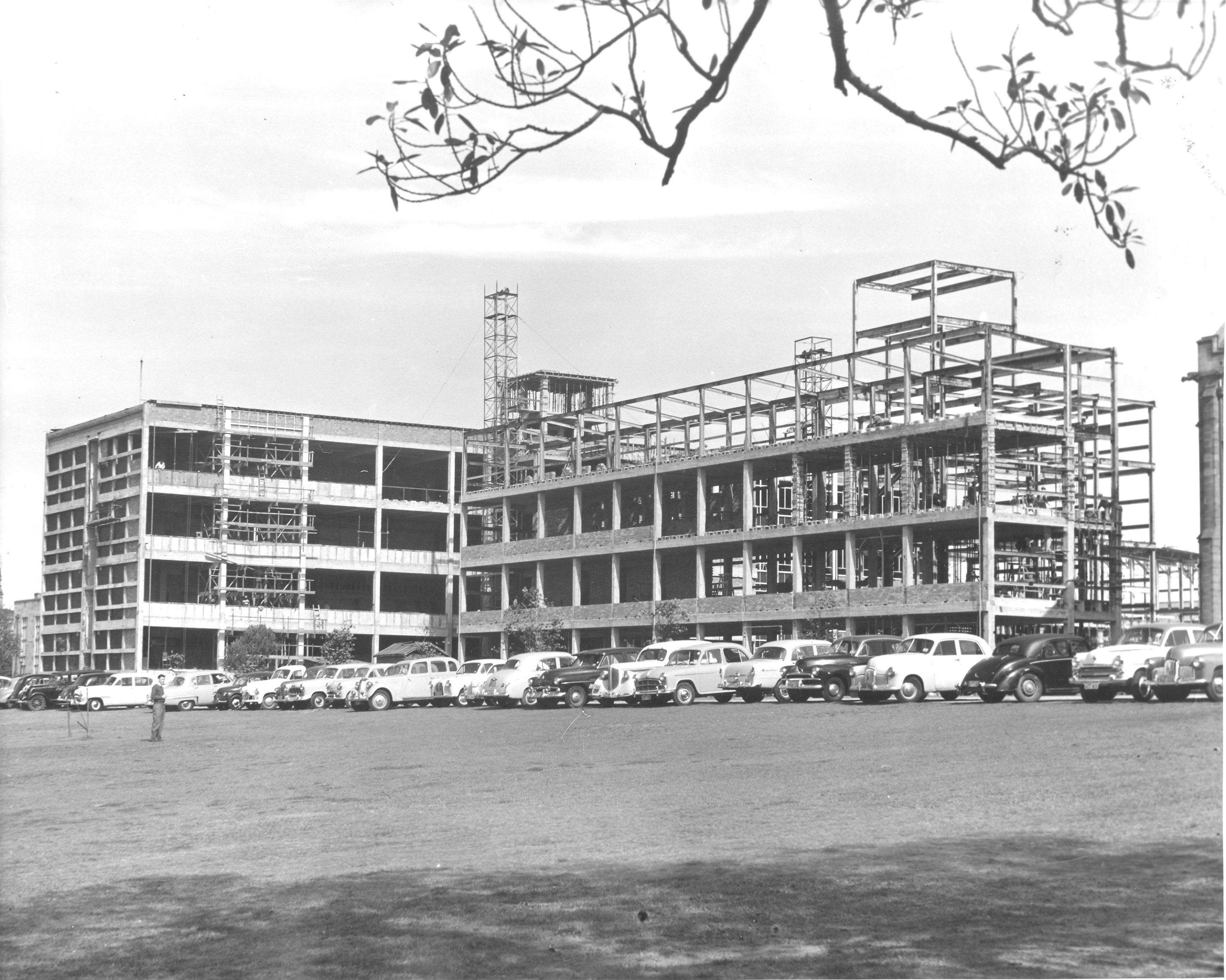 CHEMISTRY BUILDING BEING CONSTRUCTED