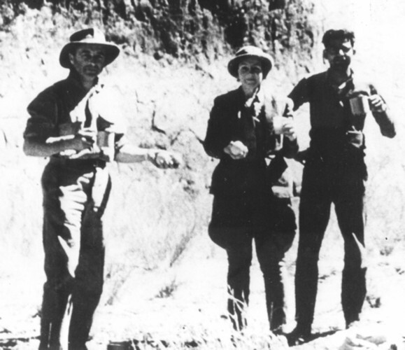 CHARLES EDWARD MARSHALL AND FLORRIE QUODLING IN CENTRAL AUSTRALIA